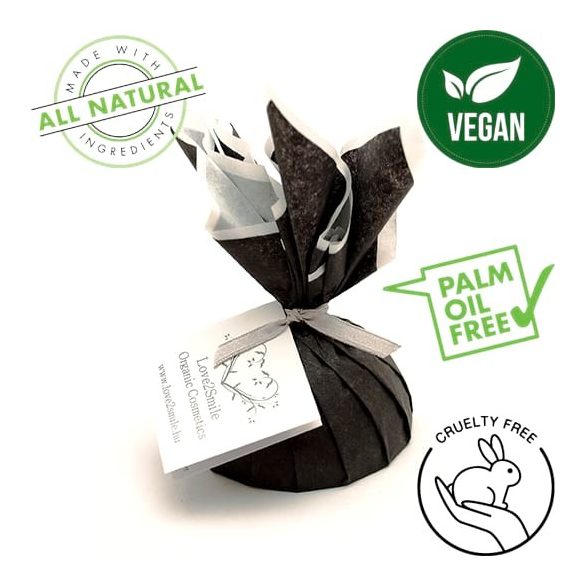 Love2Smile Aktív szenes fekete natúr vegán szappan